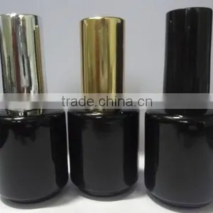 UV Pro Coated Nail Polish Bottle for Gel Polish,Black Premium Coated Glass Bottle Manufacturers thumbnail-5