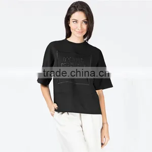 Black Logo Pique Boxy T-shirt Made in Peru t Shirts thumbnail-1