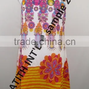 Printed Cotton Ladies Dress thumbnail-5