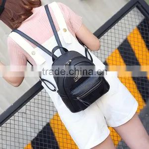 2017 Hot Sale New Design Wholesale Price Girls Leather School Backpack thumbnail-5