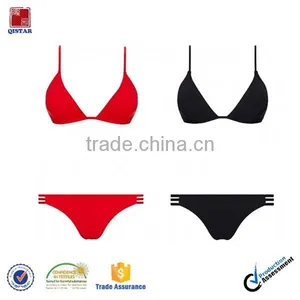 High Quality Red Sling Sexy Women Push up Bikini Swimwear thumbnail-1