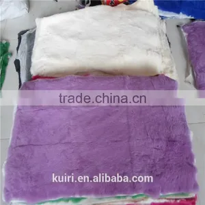 Rabbit Fur Plate, Dyed Chinchilla Color/Rabbit Fur Blank for Shoes,toy,collar and Trim thumbnail-4