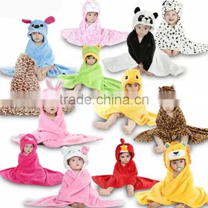 Plush Animal Coral Fleece Baby Towel Blanket As Gift thumbnail-1