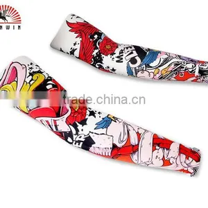 High Quality Custom Sublimation UV Sun Protection Lycra Arm Cool Sleeves thumbnail-2