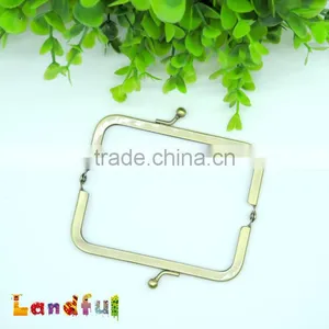 8.5cm Antique Bronze Clutch Sewing Metal Coin Lock Purse Frame thumbnail-4
