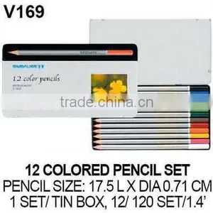 24 PROFESSIONAL NON-TOXIC COLORED PENCIL SET thumbnail-3