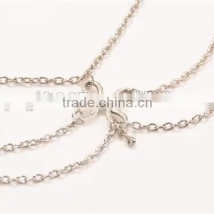 Silver Tone Three Layers Chinese Knot Simple Anklet Foot Chain thumbnail-3