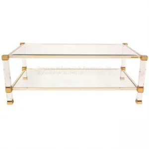 Best Selling Water Table Sofa Side Table Metal Frame Coffee Table thumbnail-1