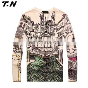 Wholesale Cheap Long Sleeves Printed Sublimation t Shirts T-shirt Printing thumbnail-6