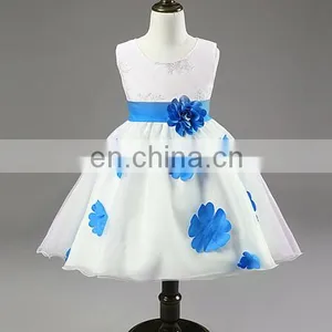 China Boutique Clothing Children Fancy White Wedding Dress Baby Girl Clothes thumbnail-3