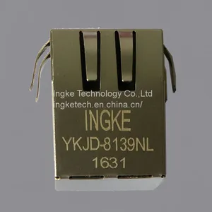 HFJ11-S101E-L21 YKJD-8139NL Through Hole RJ45 Magjack Connectors thumbnail-1