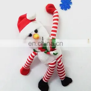 Promotional Soft Stuffed Plush Christmas Snowman Fridge Magnet Toys thumbnail-1
