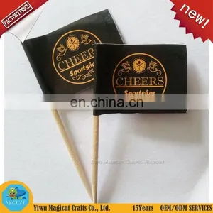 Hot Selling Cheap Customized Event Activity Ornament Mini Toothpick Paper Flags thumbnail-2