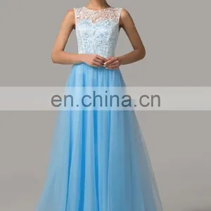 Grace Karin Elegant Sleeveless Off Shoulder Lace Prom Dresses White Floor Length Prom Dresses CL6108-3 thumbnail-6