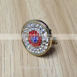 Wholesale Lion Club Custom Logo Brass Cufflink thumbnail-2