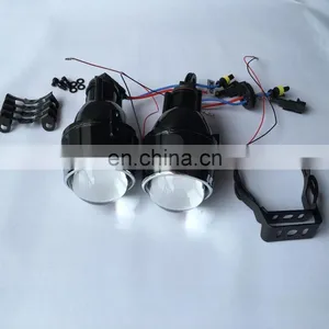 12V 35W 3 Inch bi Xenon Fog Lamp Projector Lens High Low Bean Fog Light Lens thumbnail-1