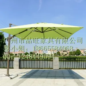 Cantilever Hanging Hotel Bright Folding Color Outdoor Umbrella Nylon thumbnail-3