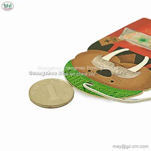Eco-friendly Perfume Hanging Carton Person Paper Car Air Freshener With Customized Logo thumbnail-2