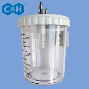 Operating Room Using Medical Vacuum Regulator Trolley Set With 2 / 4 / 8 Liter Suction Liquid Collecting Jars thumbnail-5