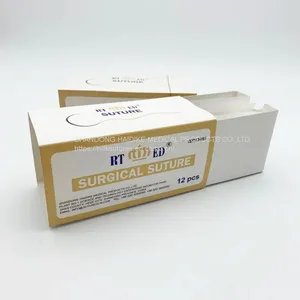 Absorbable Surgical Plain Cought Suture With Neddle, ISO CE Fsccertification, USP7/0-USP4 thumbnail-5