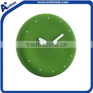 Round Shape Sweep Movement Wall Plastic Clock thumbnail-1