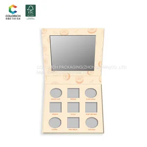 Hot Sale Eye Makeup Clean Magnetic Eyeshadow Palette for Eyeshadow Paper Packaging Empty Paint Pallet thumbnail-1