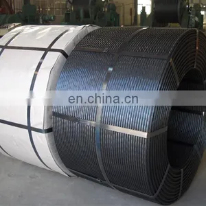High Carbon 7 Wire 9 53mm Low Relaxation Post Tensioned Cable Pc Steel Strand thumbnail-3