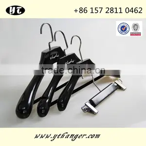 2016 New Fashional Luxury Black Wooden Hanger for Custom thumbnail-1