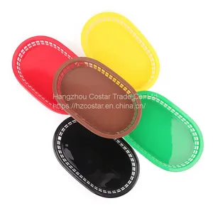 Foodservice Plastic Fry Fast Food Basket Bread Baskets Oval-Shaped Tray Restaurant Supplies, Deli Serving Bread Basket for Chicken, Burgers, Sandwiches & Fries thumbnail-1