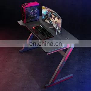 LGB Light Commercial Home Office Simple l Shaped Portable Sit Stand PC Computer Gaming Table Computer Desks thumbnail-3