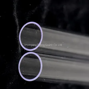Transparent Ozone Free Quartz Tube Quartz Glass Tubes for Germicidal Lamp thumbnail-4