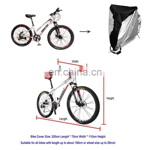 Amazon Hot Sales High Quality Durable Easy Carry Outdoor Waterproof Garden Bicycle Cover With Lock Hole thumbnail-5