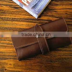 Guangzhou Fashion Hand-made Classical Wallet Long Vertical Wallets for Men Multi-functional Leather Wallet thumbnail-3