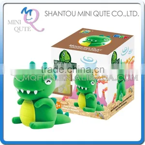 Mini Qute Bonnie Kawaii Jurassic Park Tyrannosaurus DIY Cartoon Model Building Block Plasticine Clay Educational Toy NO.BN9986-1 thumbnail-1