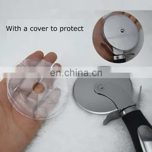 Wholesale Stainless Steel Pizza Shovel Pizza Cutter Set Stainless Steel Pizza Cutter Wheel With Wood Handle thumbnail-4