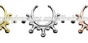Squid Tentacles 316L Surgical Steel Septum Clicker Nose Piercing Body Jewelry thumbnail-1