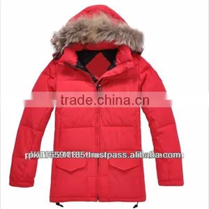 Modern Style Red Plain Polyester Shell Goose Down Jacket thumbnail-1