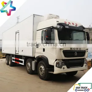 Heavy Duty 9.6m Refrigerator Truck Body 31T Sino-Truck T5G 340Hp Chassis Reefer Truck thumbnail-1