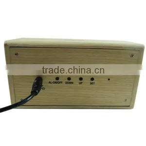 LED Wooden Digital Table Clock With Touch Function for Snooze thumbnail-3