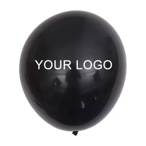 Large Black Advertising Globos Ballons Latex Helium Balloons Ballon With Custom Logo Branded Printed thumbnail-1