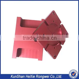 Custom Perforated Red Color Anodized Cnc Aluminum Machining Parts thumbnail-2