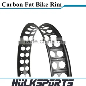 Carbon Fat Bike Wheels 26er Carbon Fiber Fat Bike Wheel Toray T700 Fat Bike Rims Hookless thumbnail-4