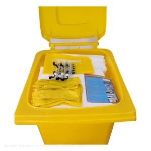 120 Litre Wheeled Bin Oil Spill Kit For Warehouse Oil Leakage thumbnail-3
