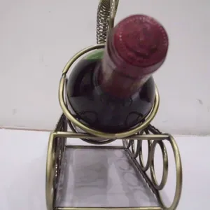 Baidie Tank Wine Rack in Ancient Green Color, Decorative Ornament thumbnail-2