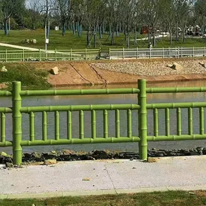 Cement Wood Imitation Guardrails for Rivers and Scenic Areas, Concrete Bark Imitation Railings for Parks, Bark Imitation Fences, and Solid Wood Imitation Enclosures thumbnail-4