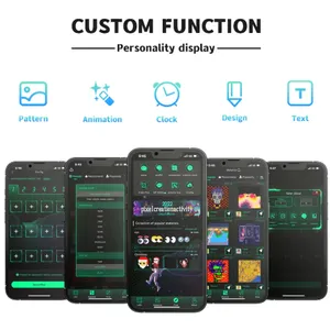Ntelligent Rear Screen App/control/text Pattern Animation Clock（Wechat:13510231336） thumbnail-2