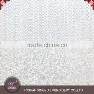 Top Selling Embroidery Geometric Latest Net Dress Designs Fabric by China Embroidery Factory Quality Choice thumbnail-2