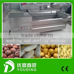 High Efficiency Stainless Steel Potatoes/carrots Washing Machine and Peeling Machine thumbnail-1