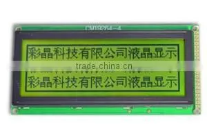 192x64 Dots Matrix Lcd Module Display With Yellow Green Led Backlight and Pins Connection thumbnail-1