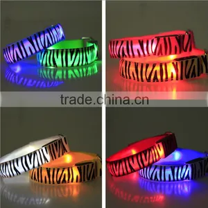 Cycling & Mountain Climbing Zebra Print Glowing Led Armbands thumbnail-1